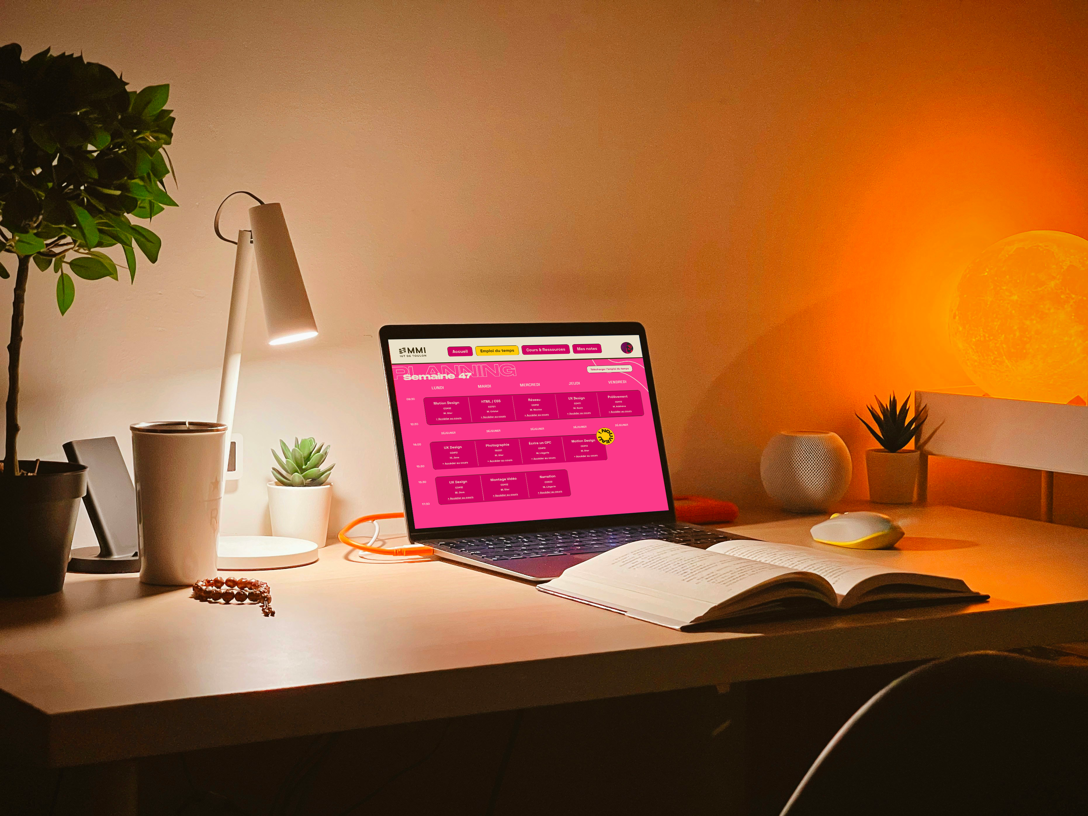 interface sur l'ordinateur style=